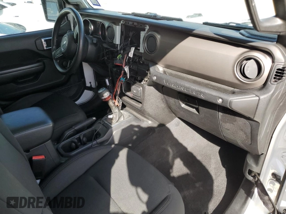 2021 Jeep Wrangler Sport with VIN 1C4GJXAG8MW621800, listed as a Copart auction lot 75312824 with 49,409 mi miles and Non Repairable. Bid and sale history available at DreamBid. Image 8.
