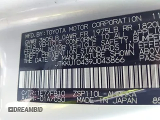 2009 Scion xD with VIN JTKKU10439J043866, listed as a IAAI auction lot 42177960 with 195,103 mi miles and . Bid and sale history available at DreamBid. Image 9.