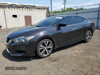 2017 Nissan Maxima Platinum with VIN 1N4AA6AP7HC382110, listed as a Copart auction lot 66111725 with 182,145 mi miles and Salvage title. Bid and sale history available at DreamBid. Image 1.