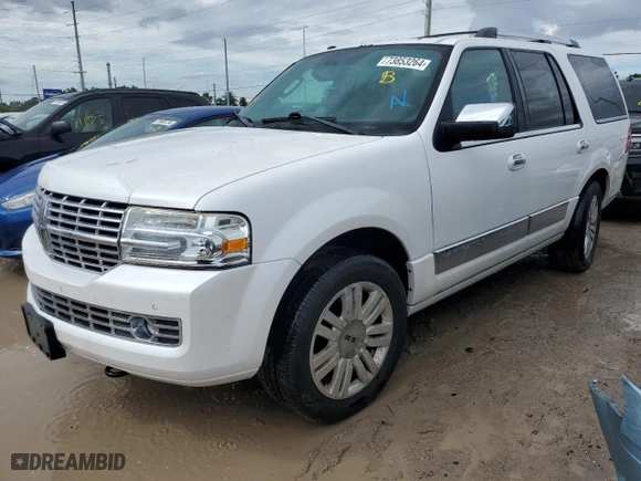 2012 Lincoln Navigator with VIN 5LMJJ2H55CEL03661, listed as a Copart auction lot 73853264 with 162,191 mi miles and Non Repairable. Bid and sale history available at carsss.com. Image 1.
