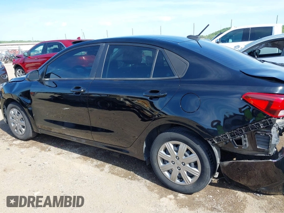 2022 Kia Rio S with VIN 3KPA24AD6NE502193, listed as a IAAI auction lot 42081391 with 18,683 mi miles and . Bid and sale history available at carsss.com. Image 14.