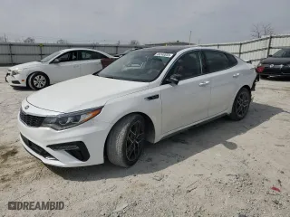 2019 Kia Optima SX with VIN 5XXGW4L25KG335015, listed as a Copart auction lot 49240855 with 51,933 mi miles and Salvage Title. Bid and sale history available at carsss.com. Image 1.