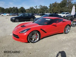 2016 Chevrolet Corvette Z51 3LT with VIN 1G1YM2D75G5115922, listed as a Copart auction lot 41812975 with 18,663 mi miles and Salvage Title. Bid and sale history available at carsss.com. Image 1.