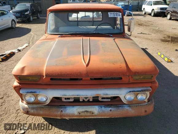 1966 GMC Sonoma with VIN PF23362B, listed as a Copart auction lot 71151814 with 92,712 mi miles and Clean Title. Bid and sale history available at DreamBid. Image 11.