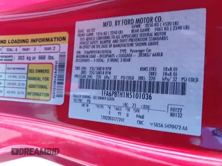 2022 Ford Mustang EcoBoost z VIN 1FA6P8TH1N5101036, wystawiony jako IAAI lot #41629909 z przebiegiem 39 781 mil mil oraz . Historia ofert i sprzedaży dostępna na DreamBid. Obrazek 9.