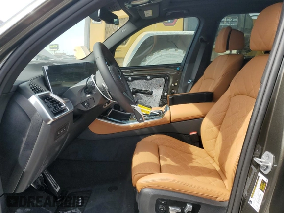 2025 BMW X5 sDrive40i with VIN 5UX13EU07S9Z06159, listed as a Copart auction lot 46913255 with 202 mi miles and Salvage Title. Bid and sale history available at carsss.com. Image 7.