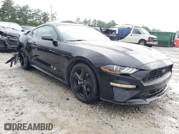 2021 Ford Mustang EcoBoost with VIN 1FA6P8TH9M5157479, listed as a Copart auction lot 59076335 with 53,901 mi miles and Salvage title. Bid and sale history available at DreamBid. Image 4.