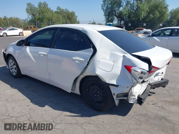 2016 Toyota Corolla L with VIN 5YFBURHE8GP523512, listed as a IAAI auction lot 42238432 with 134,118 mi miles and . Bid and sale history available at DreamBid. Image 3.