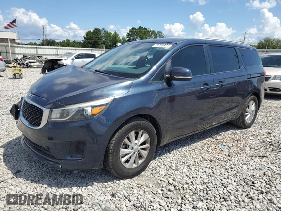 2015 Kia Sedona LX with VIN KNDMB5C14F6043095, listed as a Copart auction lot 69256824 with 181,202 mi miles and Salvage Title. Bid and sale history available at DreamBid. Image 1.