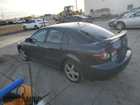 2007 Mazda 6 i Sport VE with VIN 1YVHP84C675M24095, listed as a Copart auction lot 80582564 with 196,394 mi miles and Salvage Title. Bid and sale history available at DreamBid. Image 2.