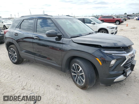 2025 Chevrolet TrailBlazer LT with VIN KL79MPSL8SB030508, listed as a Copart auction lot 52126235 with 3,111 mi miles and Salvage Title. Bid and sale history available at DreamBid. Image 4.