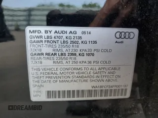 2015 Audi Q3 Premium Plus z VIN WA1BFCFS4FR001197, wystawiony jako Copart lot #56190845 z przebiegiem 152 483 mil mil oraz Tytuł czysty. Historia ofert i sprzedaży dostępna na DreamBid. Obrazek 13.