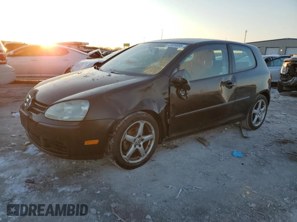 2009 Volkswagen Rabbit S with VIN WVWAB71K29W021336, listed as a Copart auction lot 41839595 with Not provided miles and Salvage title. Bid and sale history available at DreamBid. Image 1.