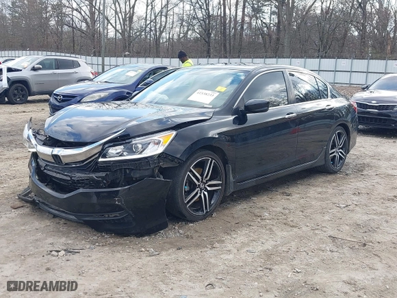 2016 Honda Accord Sedan Sport with VIN 1HGCR2F52GA070879, listed as a IAAI auction lot 41538233 with 195,153 mi miles. Bid and sale history available at carsss.com. Image 18.