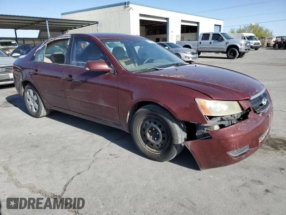 2007 Hyundai Sonata GLS with VIN 5NPET46C37H291788, listed as a Copart auction lot 52166515 with 169,254 mi miles and Clean Title. Bid and sale history available at DreamBid. Image 4.