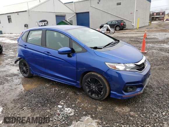 2018 Honda Fit Sport with VIN 3HGGK5G61JM710217, listed as a Copart auction lot 44733225 with 65,158 mi miles and Salvage Title. Bid and sale history available at DreamBid. Image 4.