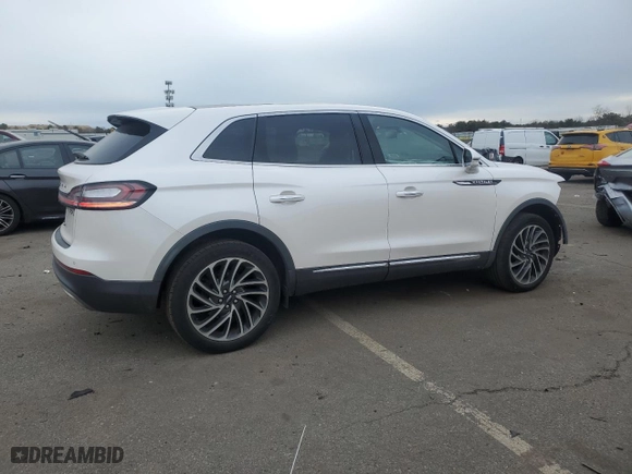 2019 Lincoln Nautilus Reserve with VIN 2LMPJ8L98KBL19149, listed as a Copart auction lot 45777825 with 76,396 mi miles and Salvage Title. Bid and sale history available at carsss.com. Image 3.