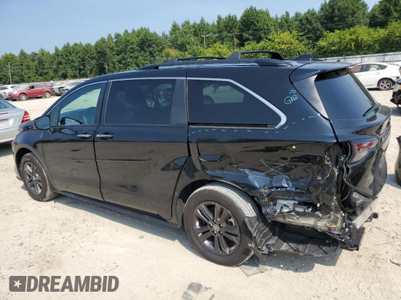 2024 Toyota Sienna LE with VIN 5TDCSKFC6RS111621, listed as a Copart auction lot 74657494 with 19,733 mi miles and Salvage Title. Bid and sale history available at carsss.com. Image 2.