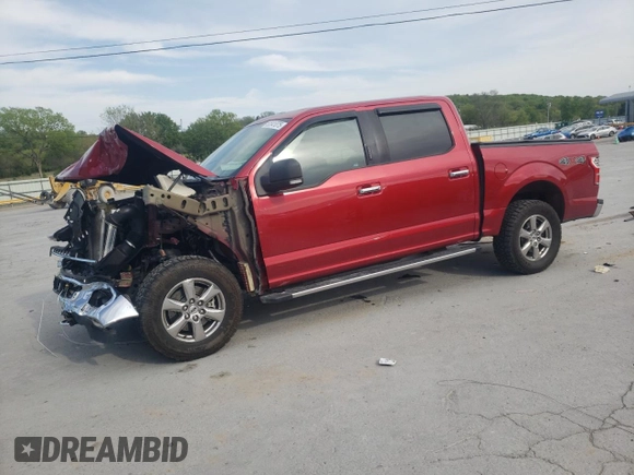 2020 Ford F-150 XL with VIN 1FTEW1EP7LFA74548, listed as a Copart auction lot 53541075 with 79,695 mi miles and Salvage Title. Bid and sale history available at carsss.com. Image 1.