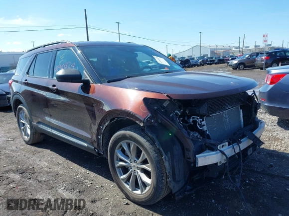 2020 Ford Explorer XLT with VIN 1FMSK8DHXLGA66970, listed as a IAAI auction lot 41941824 with 81,187 mi miles. Bid and sale history available at carsss.com. Image 1.