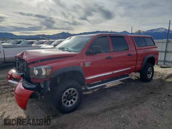 2008 Dodge Ram 2500 Laramie with VIN 3D3KS29A98G150200, listed as a Copart auction lot 86841234 with 122,227 mi miles and Salvage Title. Bid and sale history available at carsss.com. Image 1.