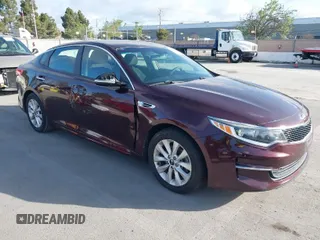 2016 Kia Optima LX z VIN 5XXGT4L37GG062359, wystawiony jako IAAI lot #41976428 z przebiegiem 108 893 mil mil oraz . Historia ofert i sprzedaży dostępna na DreamBid. Obrazek 1.