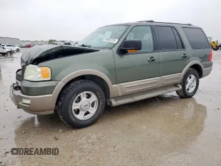 2004 Ford Expedition Eddie Bauer z VIN 1FMPU18L04LB25510, wystawiony jako Copart lot #55862235 z przebiegiem 294 959 mil mil oraz Szkoda całkowita • Salvage title. Historia ofert i sprzedaży dostępna na DreamBid. Obrazek 1.