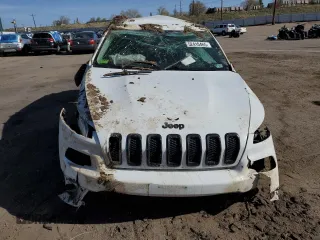 2017 Jeep Cherokee Sport with VIN 1C4PJMAS8HW651453, listed as a Copart auction lot 52410465 with 0 mi miles and Salvage Title. Bid and sale history available at carsss.com. Image 5.