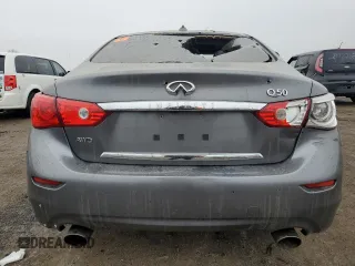 2017 Infiniti Q50 2.0t Premium with VIN JN1CV7AR7HM680684, listed as a Copart auction lot 86705644 with 0 mi miles and Salvage Title. Bid and sale history available at carsss.com. Image 6.
