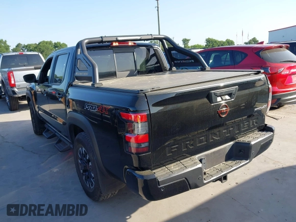 2022 Nissan Frontier S with VIN 1N6ED1EK2NN677116, listed as a IAAI auction lot 42017620 with 14,653 mi miles. Bid and sale history available at carsss.com. Image 3.