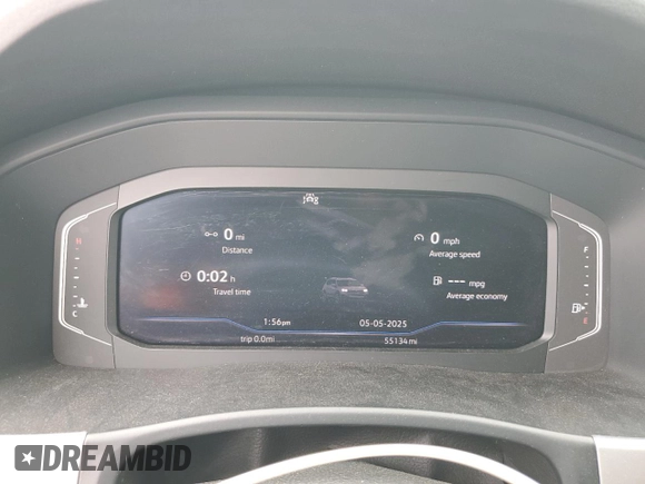 2023 Volkswagen Atlas SE with VIN 1V2WR2CA5PC556506, listed as a Copart auction lot 55486165 with 55,134 mi miles and Salvage title. Bid and sale history available at DreamBid. Image 9.