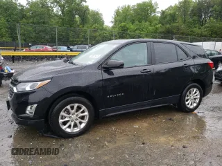 2020 Chevrolet Equinox LS z VIN 2GNAXHEV3L6268031, wystawiony jako Copart lot #56678425 z przebiegiem 44 616 mil mil oraz Szkoda całkowita • Salvage title. Historia ofert i sprzedaży dostępna na DreamBid. Obrazek 1.