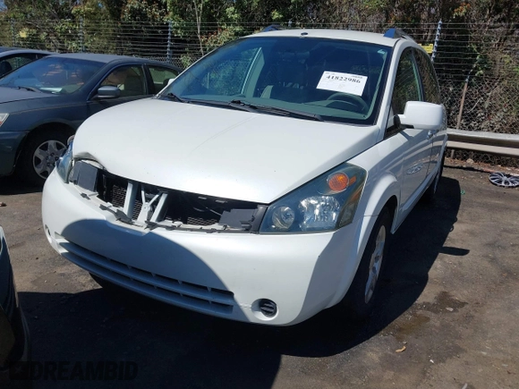 2007 Nissan Quest with VIN 5N1BV28U57N119426, listed as a IAAI auction lot 41822986 with 196,097 mi miles. Bid and sale history available at carsss.com. Image 12.