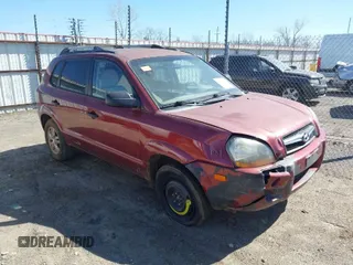 2009 Hyundai Tucson GLS with VIN KM8JM12B99U040950, listed as a IAAI auction lot 41701854 with 165,751 mi miles. Bid and sale history available at carsss.com. Image 1.