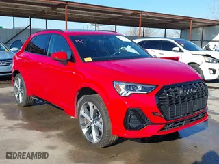 2022 Audi Q3 S line Premium Plus with VIN WA1EECF35N1041164, listed as a IAAI auction lot 41645187 with 10,453 mi miles. Bid and sale history available at carsss.com. Image 1.