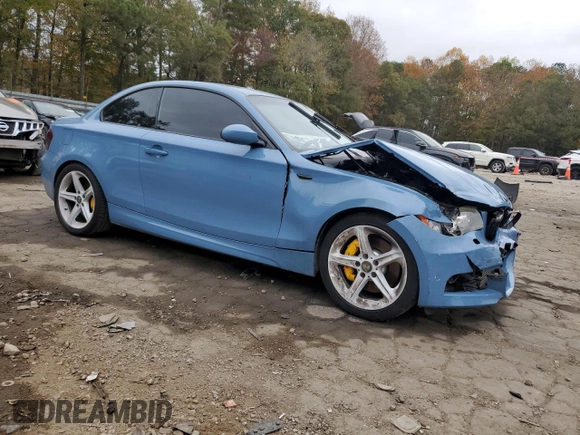 2009 BMW 1 Series 135i with VIN WBAUC73519VF25867, listed as a Copart auction lot 79644454 with Not provided miles and Salvage title. Bid and sale history available at DreamBid. Image 4.