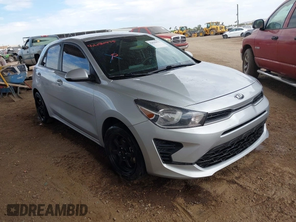 2021 Kia Rio S with VIN 3KPA25ADXME431472, listed as a IAAI auction lot 42030475 with 62,279 mi miles and . Bid and sale history available at DreamBid. Image 1.
