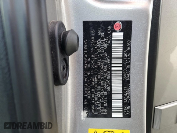 2017 Lexus ES with VIN 58ABK1GG9HU039917, listed as a Copart auction lot 51386535 with 26,429 mi miles and Salvage Title. Bid and sale history available at carsss.com. Image 14.