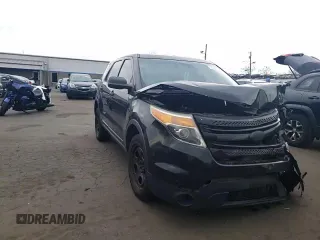 2014 Ford Utility Police Interceptor with VIN 1FM5K8AR7EGA45149, listed as a Copart auction lot 44045135 with 0 mi miles and Salvage Title. Bid and sale history available at carsss.com. Image 10.