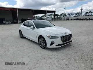 2020 Genesis G70 2.0T with VIN KMTG34LA5LU059898, listed as a Copart auction lot 46987825 with 38,166 mi miles and Salvage title. Bid and sale history available at DreamBid. Image 14.