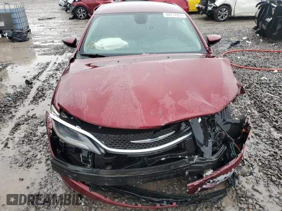 2015 Chrysler 200 Limited with VIN 1C3CCCAB1FN677130, listed as a Copart auction lot 44717955 with 170,880 mi miles and Salvage Title. Bid and sale history available at carsss.com. Image 5.