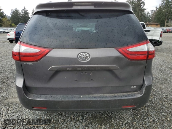 2016 Toyota Sienna LE AAS with VIN 5TDKK3DC4GS754745, listed as a Copart auction lot 51305135 with 104,782 mi miles and Salvage Title. Bid and sale history available at carsss.com. Image 6.