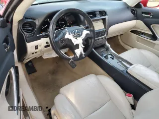 2010 Lexus IS 350 C with VIN JTHFE2C25A2504116, listed as a Copart auction lot 85523514 with 67,614 mi miles and Salvage title. Bid and sale history available at DreamBid. Image 8.