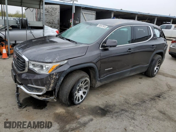 2018 GMC Acadia SLE with VIN 1GKKNKLA3JZ203170, listed as a Copart auction lot 85347644 with 63,046 mi miles and Salvage Title. Bid and sale history available at carsss.com. Image 1.