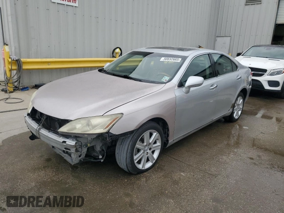 2008 Lexus ES with VIN JTHBJ46G482222363, listed as a Copart auction lot 50832665 with 167,422 mi miles and Salvage Title. Bid and sale history available at carsss.com. Image 1.