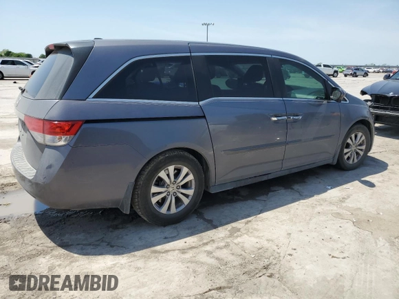 2016 Honda Odyssey EX-L with VIN 5FNRL5H63GB015091, listed as a Copart auction lot 53136355 with Not Provided miles and Salvage Title. Bid and sale history available at DreamBid. Image 3.