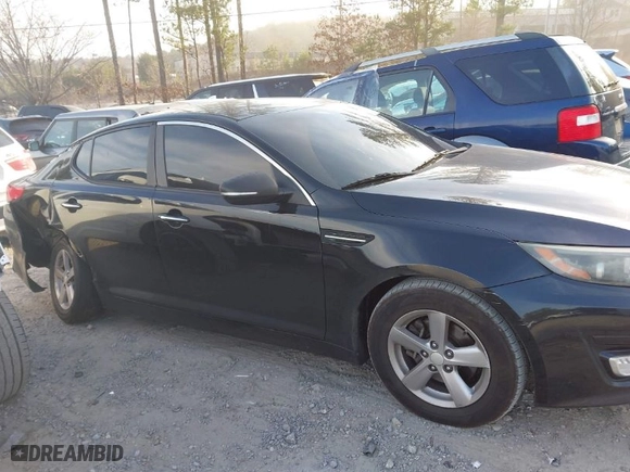 2015 Kia Optima LX with VIN 5XXGM4A75FG376996, listed as a IAAI auction lot 41683806 with 164,049 mi miles. Bid and sale history available at carsss.com. Image 13.