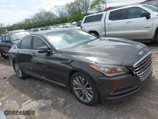 2015 Hyundai Genesis 3.8L with VIN KMHGN4JEXFU042724, listed as a IAAI auction lot 41995113 with 144,194 mi miles. Bid and sale history available at carsss.com. Image 13.