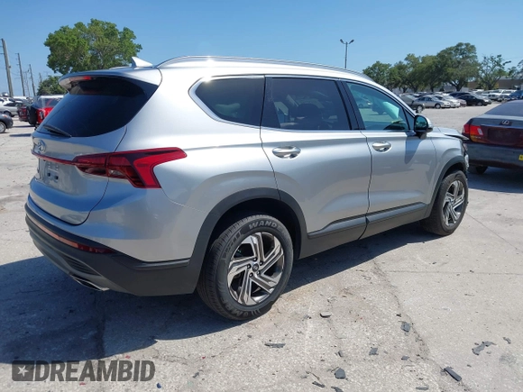2023 Hyundai Santa Fe SEL with VIN 5NMS24AJ4PH545629, listed as a IAAI auction lot 42157742 with 33,814 mi miles and . Bid and sale history available at DreamBid. Image 4.