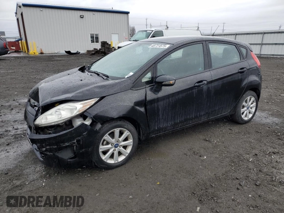 2013 Ford Fiesta SE with VIN 3FADP4EJ5DM119614, listed as a Copart auction lot 48731575 with 64,676 mi miles and Salvage Title. Bid and sale history available at carsss.com. Image 1.